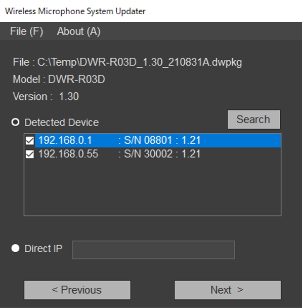 Questions and Answers about Wireless Microphone System Updater